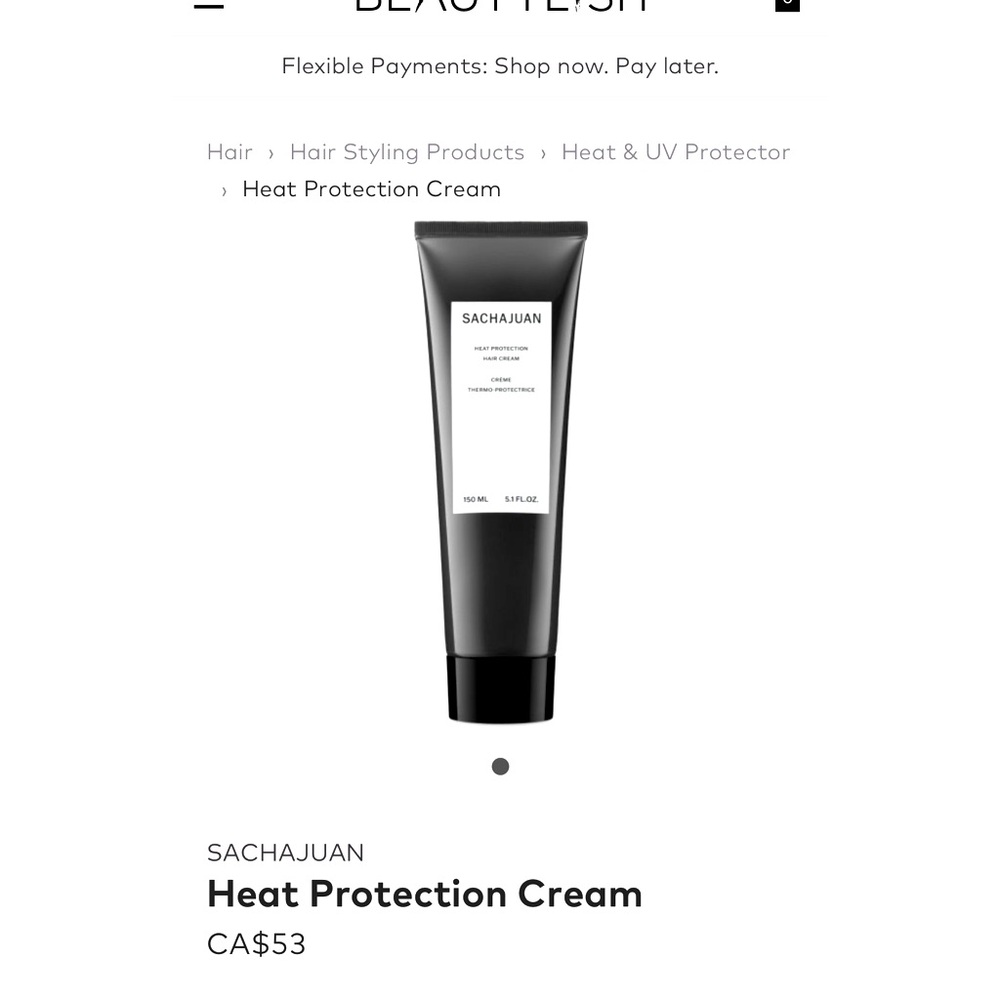BNWT SACHAJUAN HEAT PROTECTION HAIR CREAM